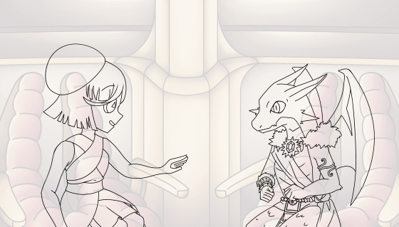 Animation and lines done by me. BG art and characters belongs to Dream Arc Studios.